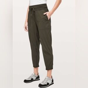 Lululemon Dance Studio Crop *25". Dark Olive Color. Size 8